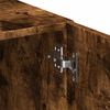 vidaXL Storage Cabinet Smoked Oak 27.6"x16.7"x88.6" Engineered Wood