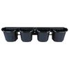 Nature Flower Pot Black Polypropylene Medium Wall mounting Flower Pot