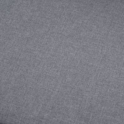 vidaXL Corner Sofa Light Gray Fabric