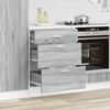 vidaXL Kitchen Base Cabinet Gray Sonoma Engineered Wood Standard