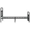 vidaXL Bed Frame Black Powder-Coated Steel Single Single Bed