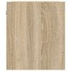 vidaXL Wall-mounted Bedside Cabinet Sonoma oak Engineered wood Medium