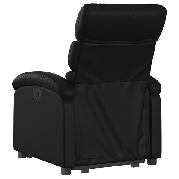 vidaXL Electric Stand Up Recliner Chair Black Faux leather, metal, plywood