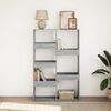 vidaXL Bookcase Grey Sonoma Engineered Wood 39.4 x 13.0 x 61.2 in