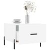 vidaXL Coffee Table White Engineered Wood, Iron Compact Modern