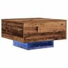 vidaXL Coffee Table Old Wood 21.65 x 21.65 x 12.20 in Engineered Wood