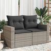 vidaXL Garden Sofa Grey