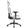 vidaXL Gaming Chair White and Black