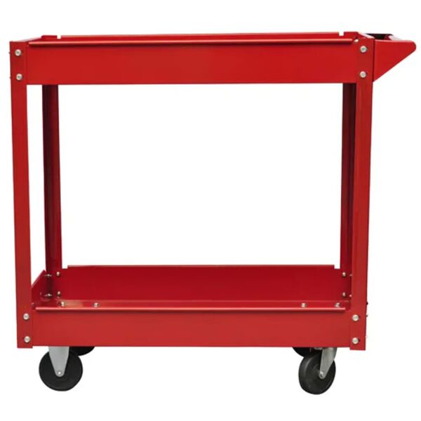 vidaXL 2 x Workshop Tool Trolley 220.5 lb 2 Shelves