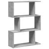 vidaXL Room Divider Bookcase Concrete Grey Engineered Wood