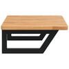 vidaXL Basin Shelf Wall Mounted Steel and Solid Wood Oak