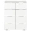 vidaXL Sideboard High Gloss White Engineered wood with high gloss finish