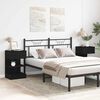 vidaXL Bedside Cabinet 2 pcs Black Oak 15.75 x 13.78 x 25.59 in