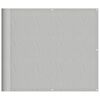 vidaXL Balcony Screen Light Grey 35.4x236.2" 100% Polyester Oxford