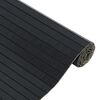 vidaXL Rug Black Bamboo, Polypropylene 39.4 x 196.9 in Non-slip Rug
