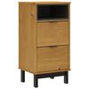 vidaXL Bedside Cabinet Oak Solid pine wood Medium Bedside Cabinet