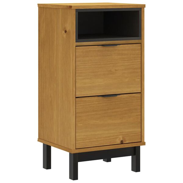 vidaXL Bedside Cabinet Oak Solid pine wood Medium Bedside Cabinet