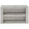 vidaXL Shoe Rack Concrete gray Engineered wood Medium Shoe Rack