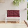 vidaXL Garden Bench Cushion Melange Wine Red 100% Polyester