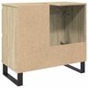 vidaXL Bathroom Cabinet Sonoma oak Engineered wood, Iron Medium