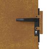 vidaXL Garden Gate 33.5x68.9" Corten Steel