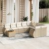 vidaXL Garden Sofa Set Beige, Cream White
