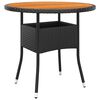 vidaXL Garden Table Black