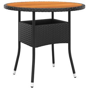 vidaXL Garden Table Black