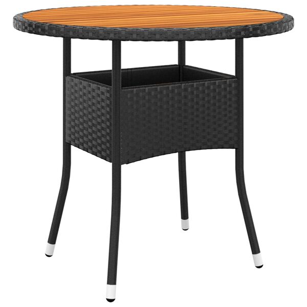 vidaXL Garden Table Black
