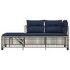 vidaXL Patio Sofa Set Grey