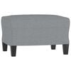 vidaXL Footstool Light grey Fabric (100% polyester), plywood, foam Compact