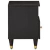 vidaXL Bedside Cabinet Black and natural wood Solid mango wood, iron