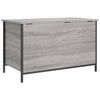 vidaXL Storage Bench Grey Sonoma Engineered wood, Metal Medium