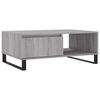 vidaXL Coffee Table Gray Sonoma Engineered wood, Iron Medium