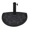vidaXL Parasol Base Black Resin, Steel Heavy duty Parasol Base