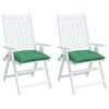 vidaXL Chair Cushion Set of 2 Green Oxford fabric (100% polyester)