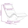 vidaXL Rocking Sun Lounger with Cushion Solid Wood Acacia