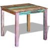 vidaXL Dining Table Multicolor Solid reclaimed wood Compact Durable