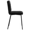 vidaXL Dining Chair Set of 6 Black Velvet (100% polyester), plywood, metal