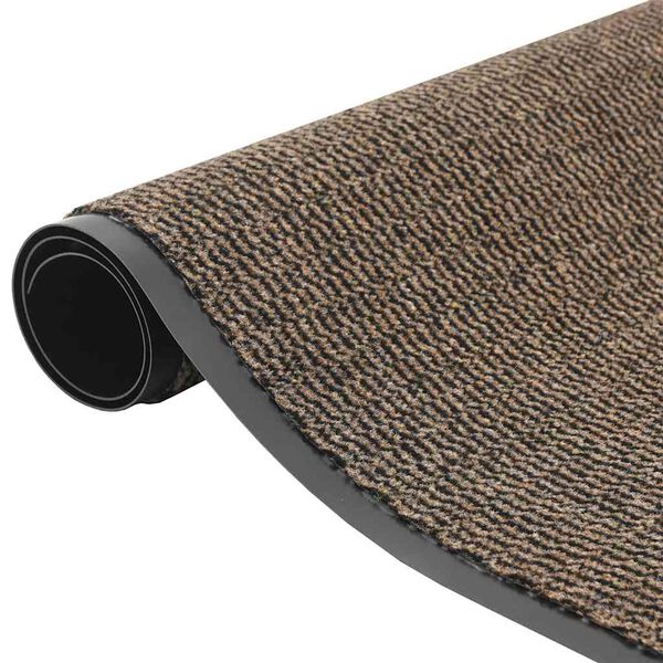 vidaXL Doormat Brown Polypropylene and PVC 23.6 x 59.1 in Doormat