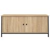 vidaXL TV Cabinet Sonoma Oak Engineered wood, steel Medium TV Cabinet