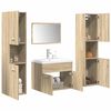 vidaXL Bathroom Furniture Set Sonoma oak Engineered wood and ceramic
