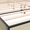 vidaXL Bed Frame Sonoma oak Engineered wood, metal, plywood 78.7x78.7 in