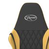 vidaXL Gaming Chair Black and Gold Faux leather, metal, plywood Adjustable