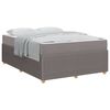vidaXL Bed Frame with Mattress Taupe 55.1" x 78.7" fabric