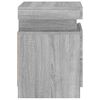 vidaXL Bedside Cabinet Grey Sonoma Engineered wood 13.8x15.4x21.7 in