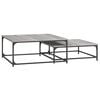 vidaXL Nesting Coffee Table Grey Sonoma Engineered wood Small to Medium