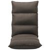 vidaXL Floor Chair Taupe Fabric (100% polyester) Compact Foldable