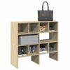 vidaXL Shoe Rack Set of 2 Sonoma Oak Engineered Wood Large Stackable