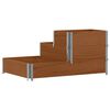 vidaXL Raised Bed Brown Solid pine wood Large Foldable Raised Bed